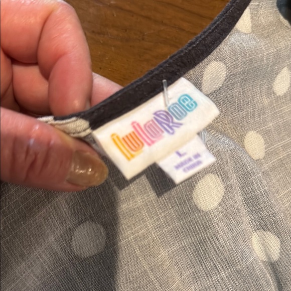 LuLaRoe Black and White Polka Dot Dress - Picture 6 of 15